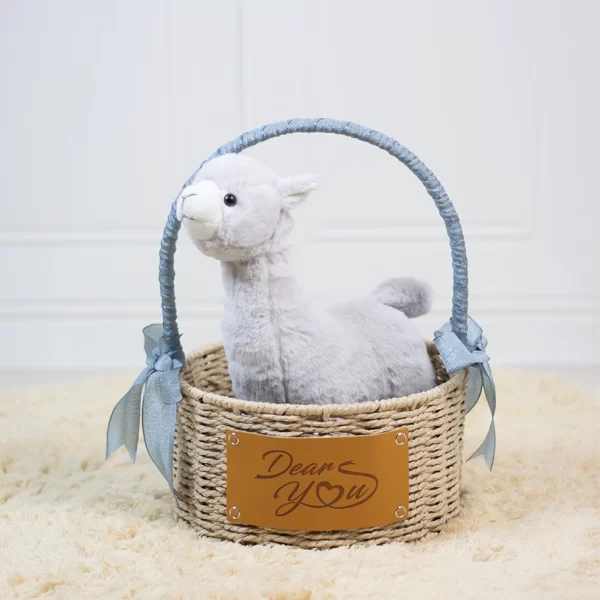 Dear Alpaca Hamper (Grey)