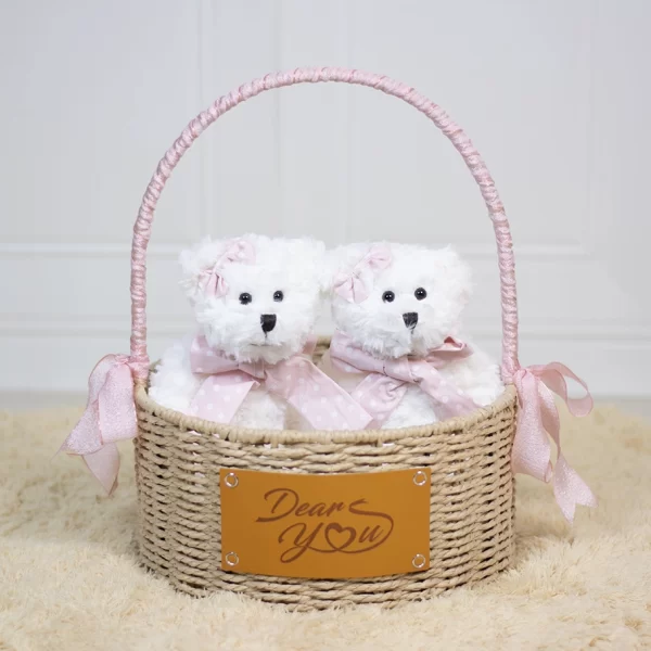 Dear Bear Twins Hamper (Pink)